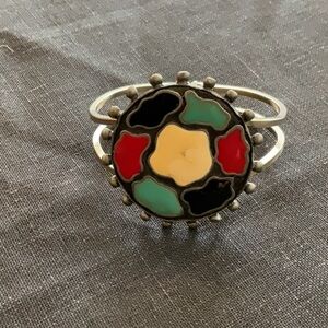 Vintage Multicolor Cuff Bracelet Navajo